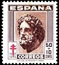 Spain 1948 Pro Tuberculous 50 + 10 CTS Brown Edifil 1042. 1042. Uploaded by susofe